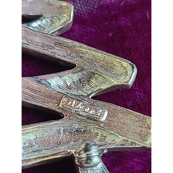 Monet Christmas Tree Brooch Vintage - Picture 5 of 10